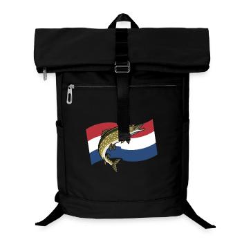 Pike Fishing Netherlands Holland - Laptop Backpack - black - Front