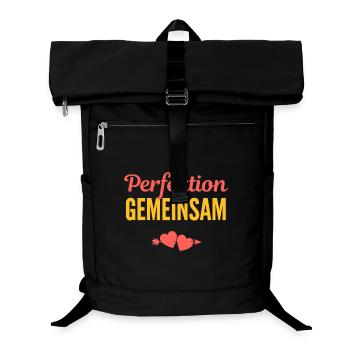 Perfection ensemble : l’amour dans l’équipe - Sac à dos ordinateur - noir - Devant