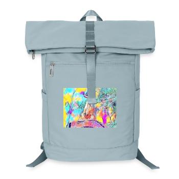 Farbenfrohes Meerkat-Farbenspiel - Laptop-Rucksack  - Eisblau - Vorne