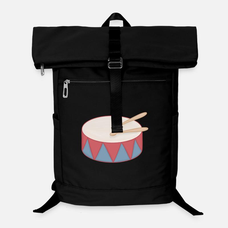 Tambour de dessin animé avec décoration triangulaire Sac à dos ordinateur