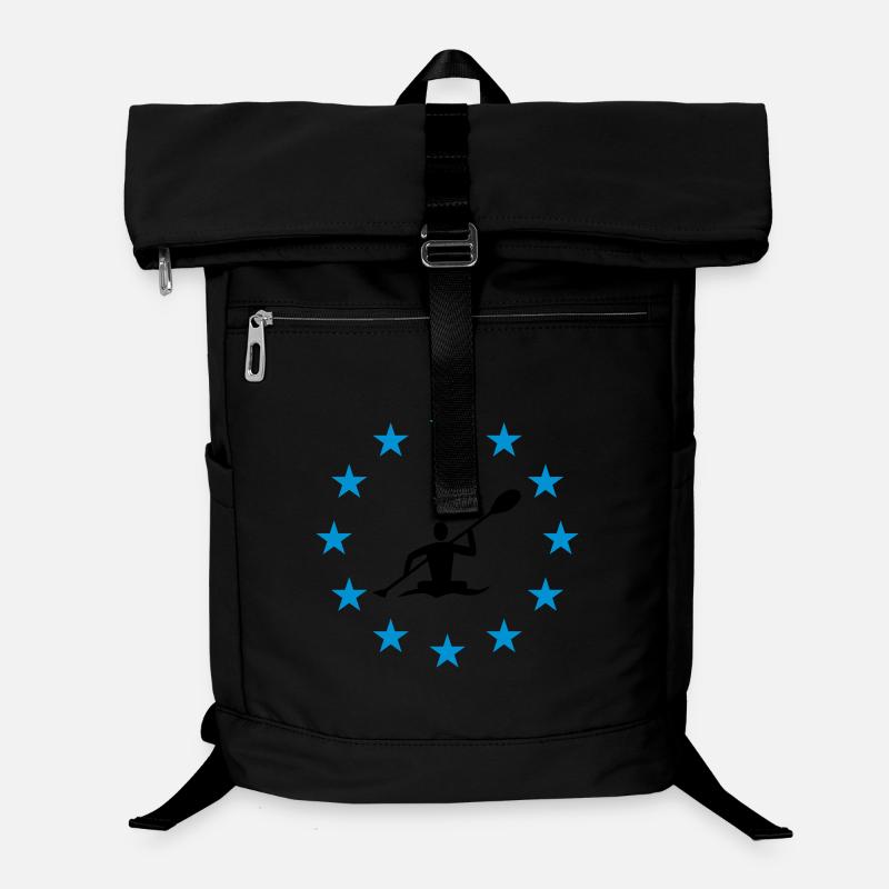 Kanu im Sternenkreis Laptop-Rucksack 