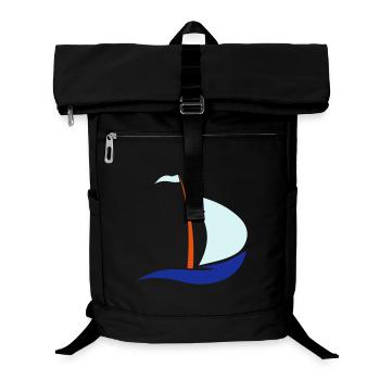 sailboat - Laptop Backpack - black - Front
