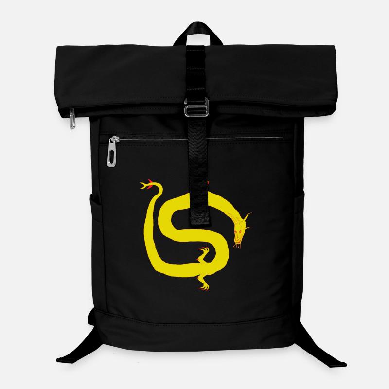 Red and Yellow Dragon Laptop Backpack