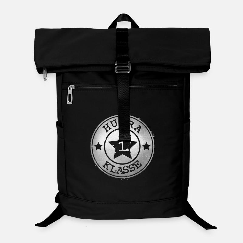 Hurra 1. Klasse - silbernes Abzeichen mit Stern  Laptop-Rucksack 