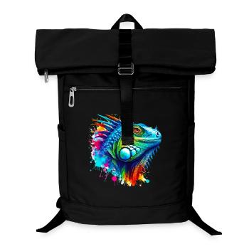 Iguana - Laptop Backpack - black - Front