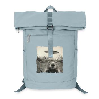 Marmottes et OVNI – Drôle de design vintage - Sac à dos ordinateur - bleu glacier - Devant