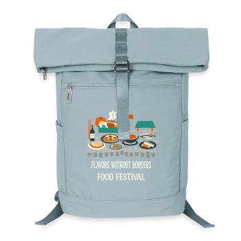 Street Food Festival - Laptop-Rucksack  - Eisblau - Vorne