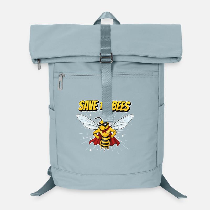 Comic Biene Heldenmotto Laptop-Rucksack 