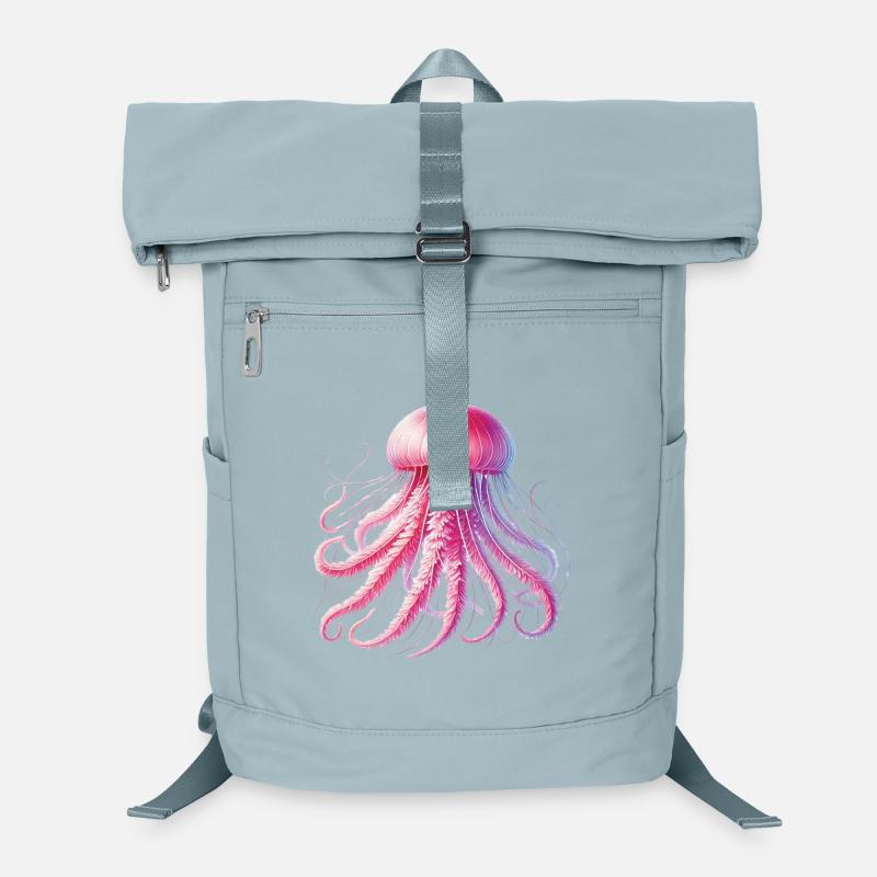 Méduse Créatures de la mer Carnaval Tentacules Méduse de feu Sac à dos ordinateur