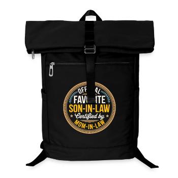Son In Law Certified Mom Funny Family - Laptop Backpack - black - Front