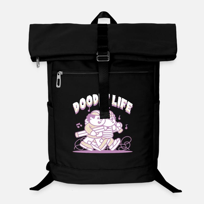 Doodle Life Kritzeln Zeichnung Laptop-Rucksack 