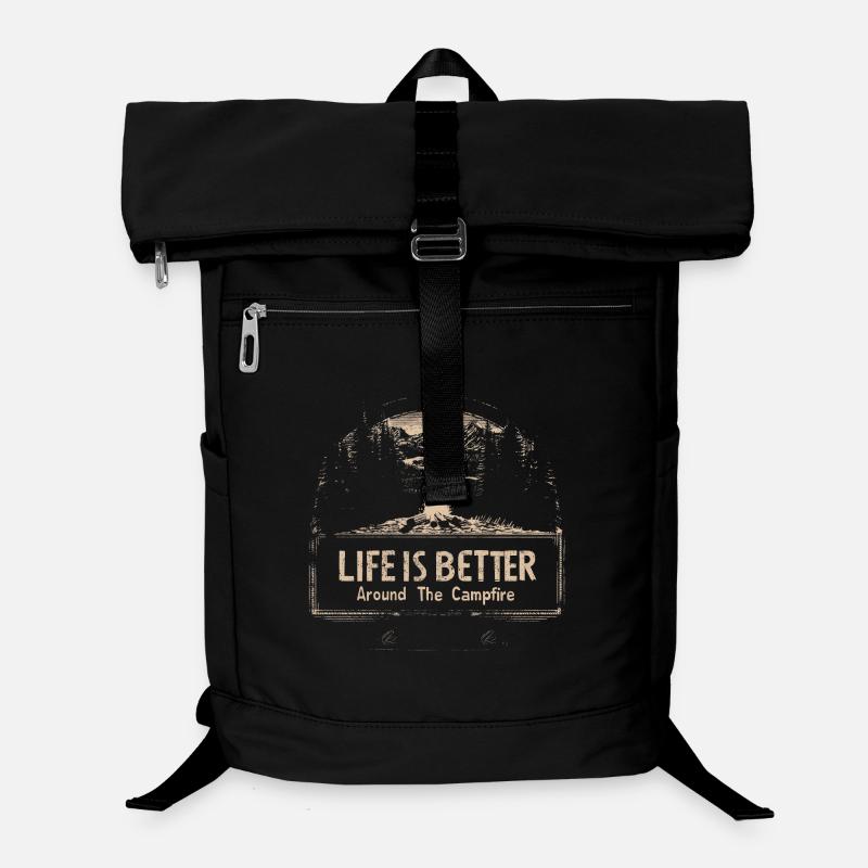 Camping Spruch Life Is Better Around The Campfire  Laptop-Rucksack 