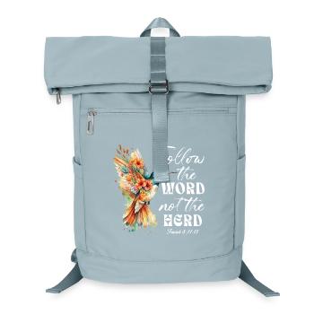 Folge dem Wort, nicht der Herde, Kolibris - Laptop-Rucksack  - Eisblau - Vorne
