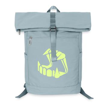 Glow in the dark Dracula - Laptop Backpack - ice blue - Front