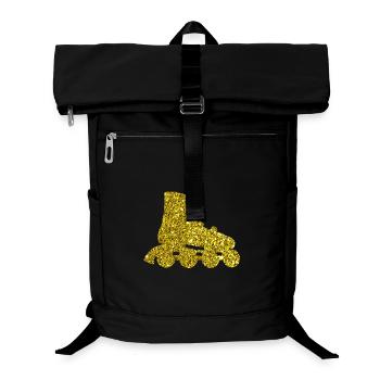 Gold Inline Skate - Laptop-Rucksack  - Schwarz - Vorne