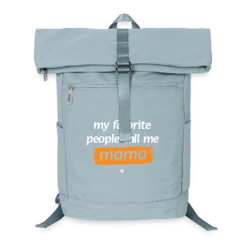 Casual Mama Quote T-Shirt Design - Laptop Backpack - ice blue - Front