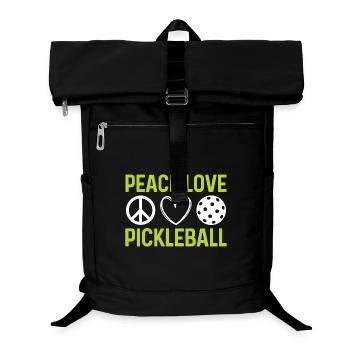 Peace Love Pickleball - Laptop Backpack - black - Front