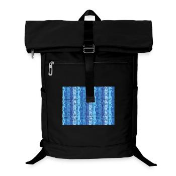 Aquarius Gekachelte Streifen - Laptop-Rucksack  - Schwarz - Vorne