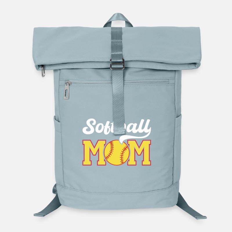 Graphique de la fierté de maman de softball Sac à dos ordinateur