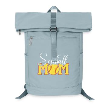Softball Mama Emblem - Laptop-Rucksack  - Eisblau - Vorne