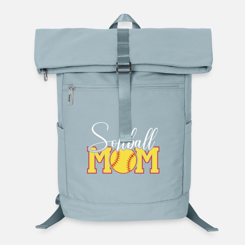 Softball Mama Emblem Laptop-Rucksack 