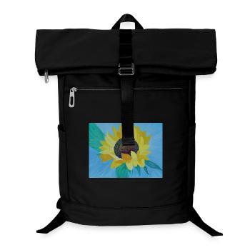 Sonnenblume Bunte Malerei Kunst - Laptop-Rucksack  - Schwarz - Vorne