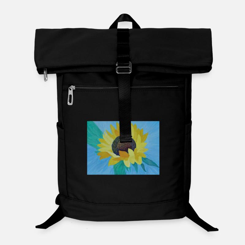 Sonnenblume Bunte Malerei Kunst Laptop-Rucksack 