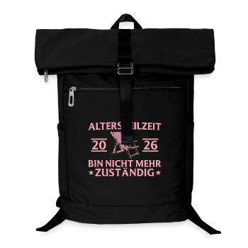 Partial retirement 2026 No longer responsible - pension - Laptop Backpack - black - Front