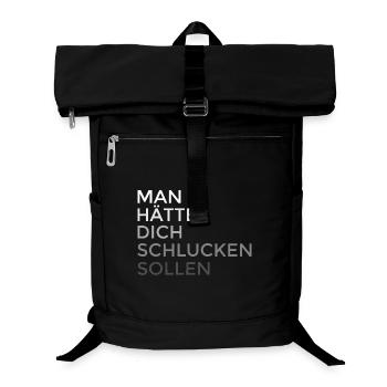 man hätte dich schlucken sollen - Laptop-Rucksack  - Schwarz - Vorne