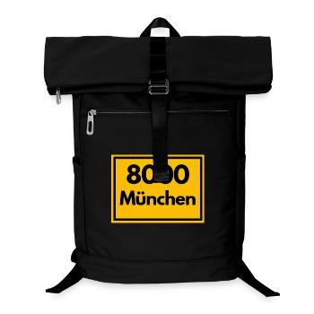 ANCIEN CODE POSTAL RÉTRO 8000 MUNICH BIÈRE - Sac à dos ordinateur - noir - Devant