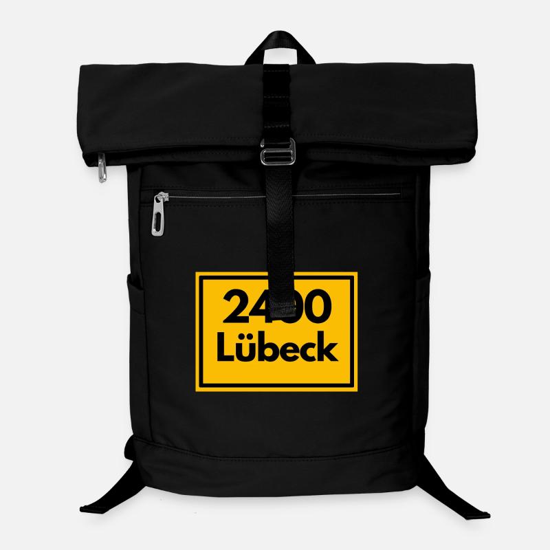 OLD POSTCODE POSTCODE RETRO 2400 LÜBECK HANSEPERLE Laptop Backpack