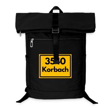 ALTE POSTLEITZAHL PLZ RETRO 3540 KORBACH – HANSE - Laptop-Rucksack  - Schwarz - Vorne