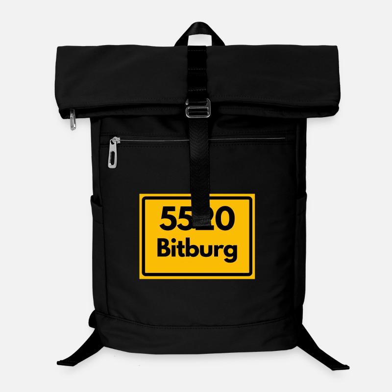 ALTE POSTLEITZAHL PLZ RETRO 5520 BITBURG Laptop-Rucksack 