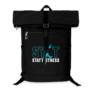 Vacances en mer du Nord SYLT AU LIEU DU STRESS Fun - Sac à dos ordinateur - noir - Devant
