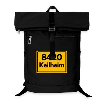 ALTE POSTLEITZAHL PLZ RETRO 8420 KELHEIM HEIMAT - Laptop-Rucksack  - Schwarz - Vorne