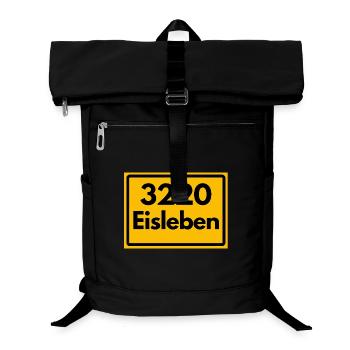 ALTE POSTLEITZAHL PLZ RETRO 3220 EISLEBEN HEIMAT - Laptop-Rucksack  - Schwarz - Vorne