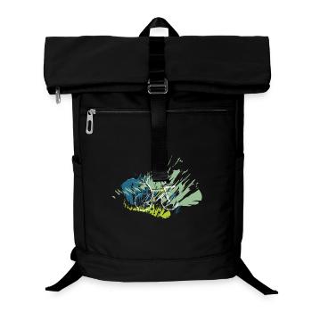 Rickel's Design: Cyclists 2025 - Laptop Backpack - black - Front