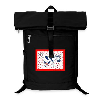 BAVARIAN UNICORN - Herzen - Laptop-Rucksack  - Schwarz - Vorne