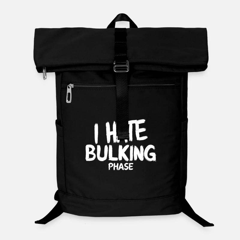I Hate Bulking Phase Fun GYM Gym - Laptop Backpack - black