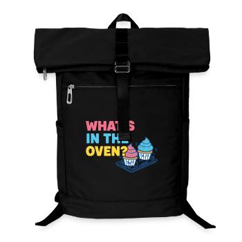 Geschlechterenthüllung Was im Ofen ist Babyparty - Laptop-Rucksack  - Schwarz - Vorne