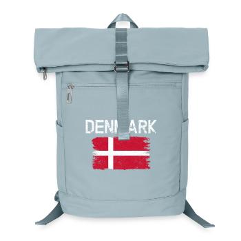 Denmark Flag Brush Art - Laptop Backpack - ice blue - Front