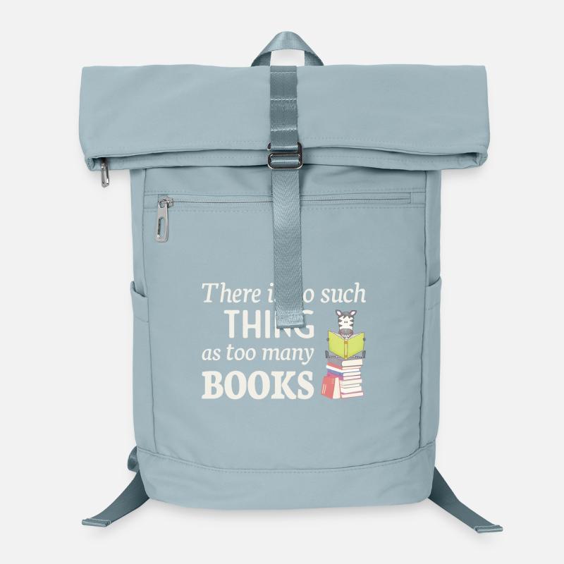 Reading Zebra, no such thing as too many books Laptop Backpack