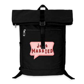 GERADE VERHEIRATET. Junggesellinnenabschied. VALENTINSTAG. PAAR - Laptop-Rucksack  - Schwarz - Vorne