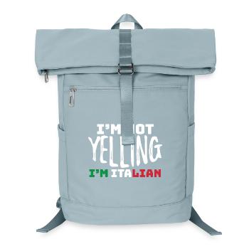 Mutiges italienisches Pride-Typografie-Design - Laptop-Rucksack  - Eisblau - Vorne