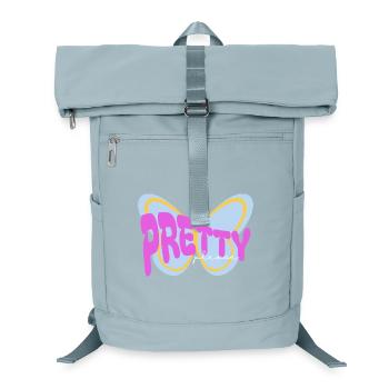 "Pretty please" sarcastic print design - Laptop Backpack - ice blue - Front