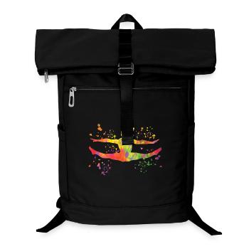 Gymnastics Floor Artistic Gymnastics - Laptop Backpack - black - Front