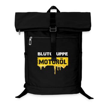 Groupe sanguin Graphique huile moteur - Sac à dos ordinateur - noir - Devant