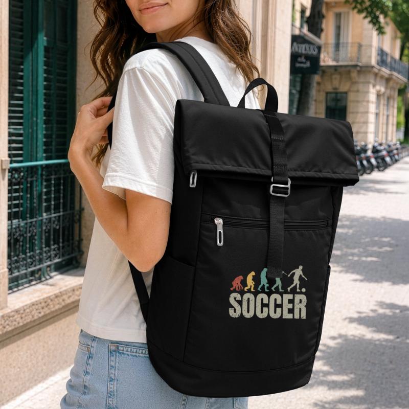 Fußball Evolution | Soccer Evolution Laptop-Rucksack 