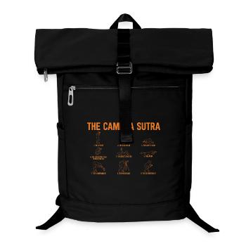 The Camera Sutra – Funny Photographer Design - Laptop Backpack - black - Front