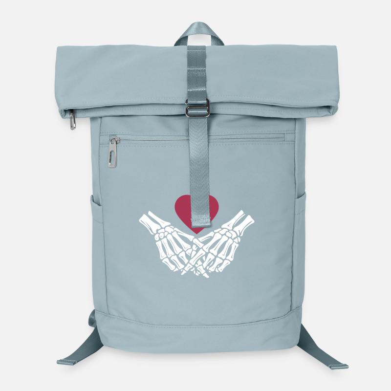  ewige Liebe | Knochenhände | Skelett | Herz Laptop-Rucksack 